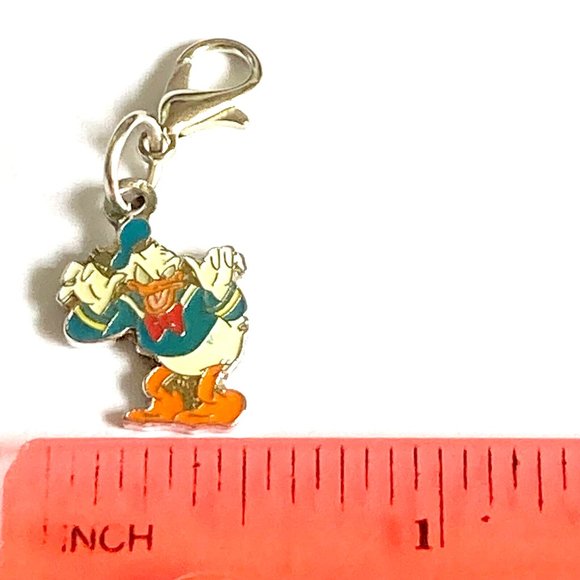 Vintage Disney Donald Duck Charm Clip On For Bracelet Zipper Pull Purse - Picture 6 of 7